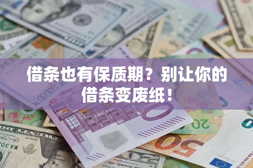武汉借条也有保质期?别让你的借条变废纸! 武汉借条也有保质期?别让你的借条变废纸!