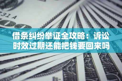 武汉借条纠纷举证全攻略:诉讼时效过期还能把钱要回来吗? 武汉借条纠纷举证全攻略:诉讼时效过期还能把钱要回来吗?