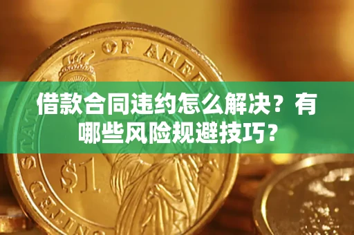 武汉借款合同违约怎么解决？有哪些风险规避技巧？
